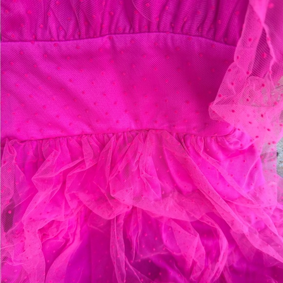 Lulu's Hot Pink Tiered Mini Dress - Picture 8 of 9